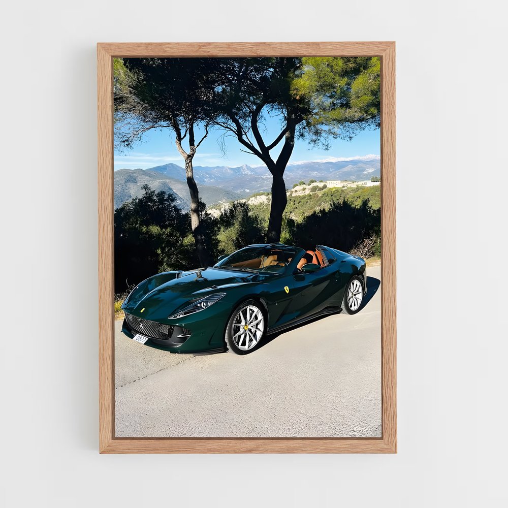 Poster Ferrari Verte (vue 4)
